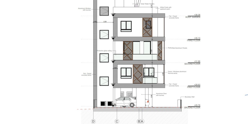 Small residence with a penthouse featuring a roof garden and hot tub in Faneromeni, Larnaca — floor plan 2