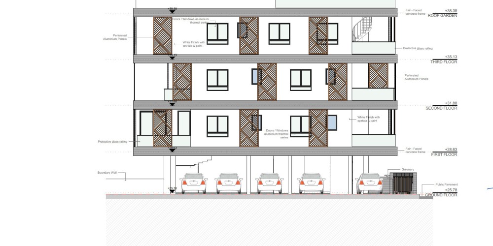 Small residence with a penthouse featuring a roof garden and hot tub in Faneromeni, Larnaca — floor plan 3