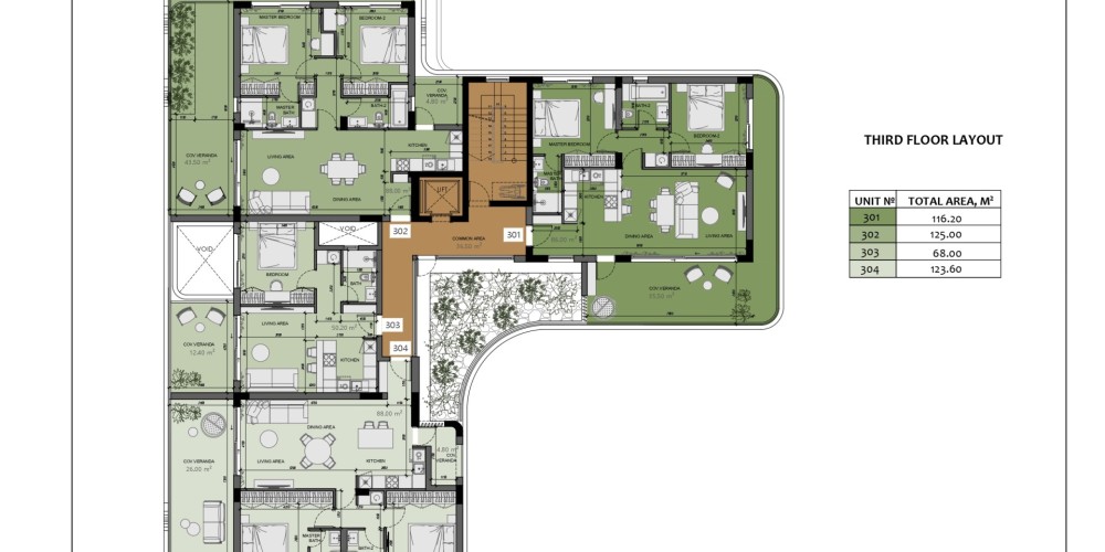 Apartments near the sea in Potamos Germasogeias, Limassol — floor plan 4