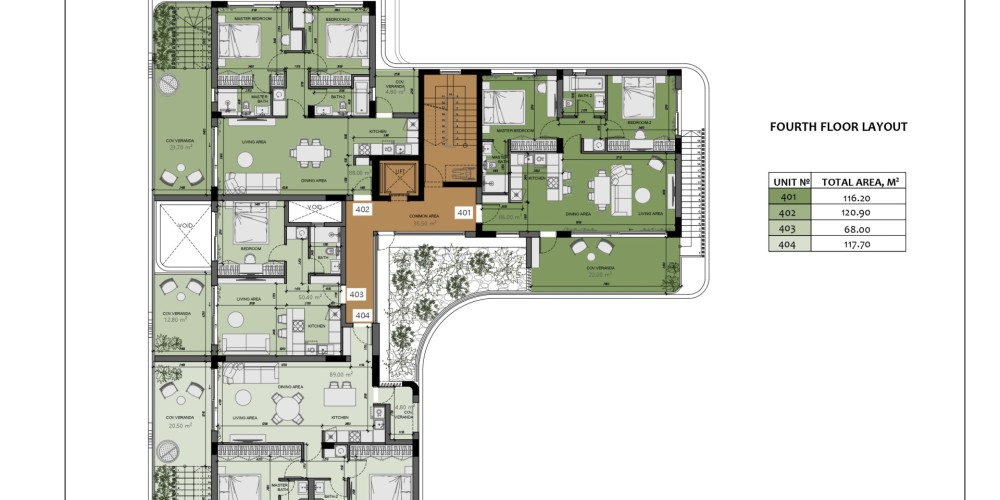 Apartments near the sea in Potamos Germasogeias, Limassol — floor plan 5