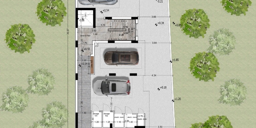 Apartments with smart home systems and rooftop terraces in the Metropolis Mall area, Larnaca — floor plan 1