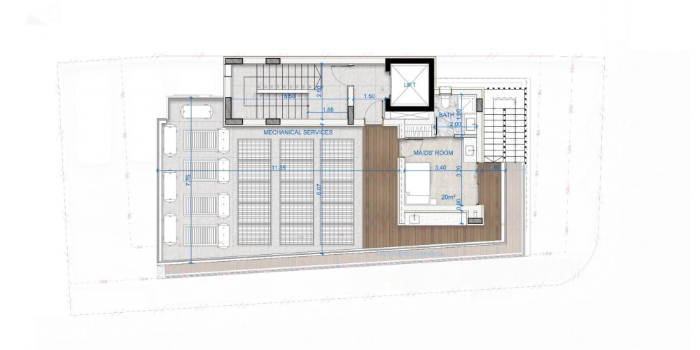 Investment plot with a project for an apartment building in Agia Zoni, Limassol — floor plan 6