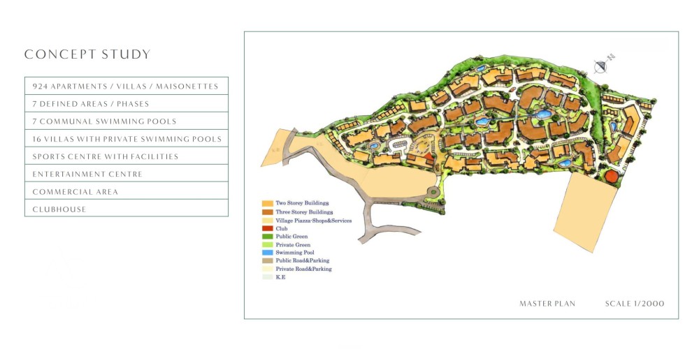 Большой участок под девелопмент рядом с храмом Афродиты в Куклии, Пафос — floor plan 1