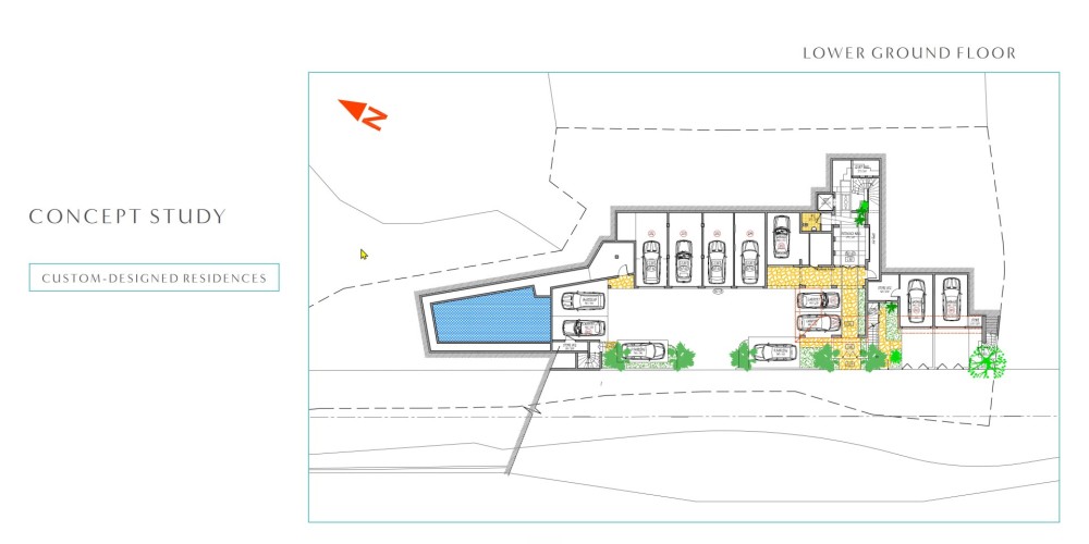 Building plot next to an 18-hole golf course in Tsada, Paphos — floor plan 1