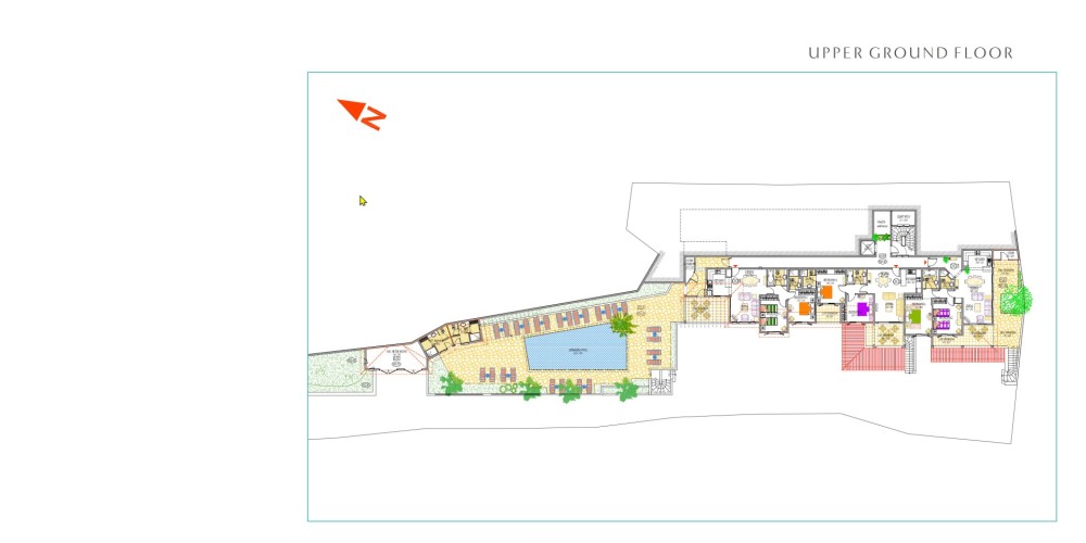 Building plot next to an 18-hole golf course in Tsada, Paphos — floor plan 2