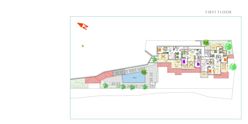 Building plot next to an 18-hole golf course in Tsada, Paphos — floor plan 3