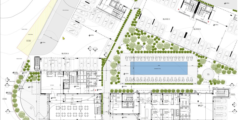 Apartments in a mixed-use complex with pools and spa in Universal, Paphos — floor plan 2