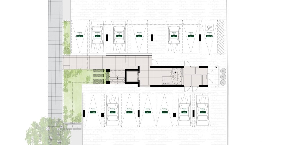 Smart-home apartments close to the city centre in Acropolis, Nicosia — floor plan 1