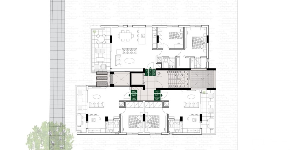 Smart-home apartments close to the city centre in Acropolis, Nicosia — floor plan 2