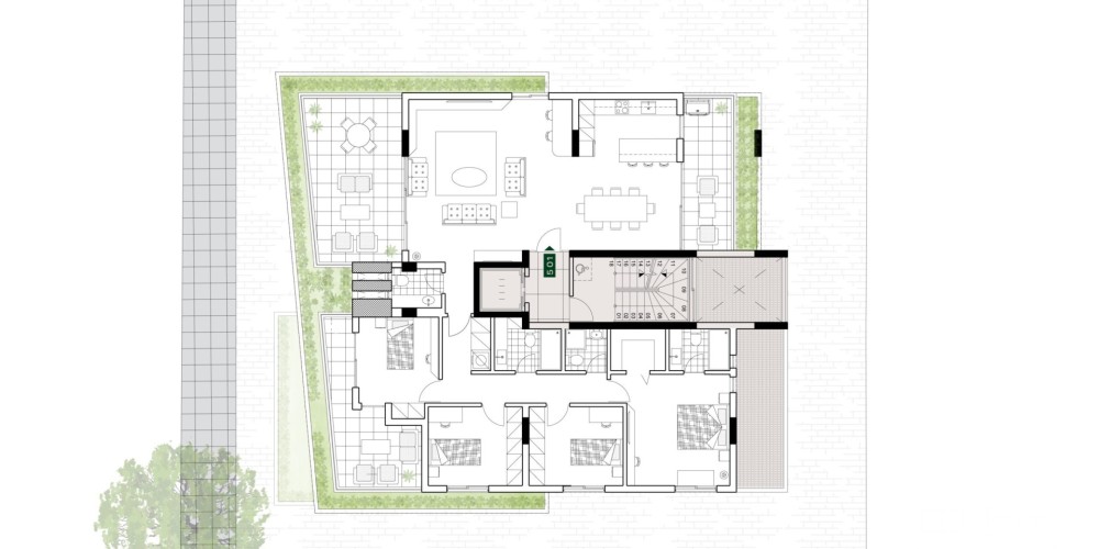 Smart-home apartments close to the city centre in Acropolis, Nicosia — floor plan 4