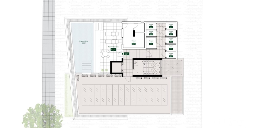 Smart-home apartments close to the city centre in Acropolis, Nicosia — floor plan 5