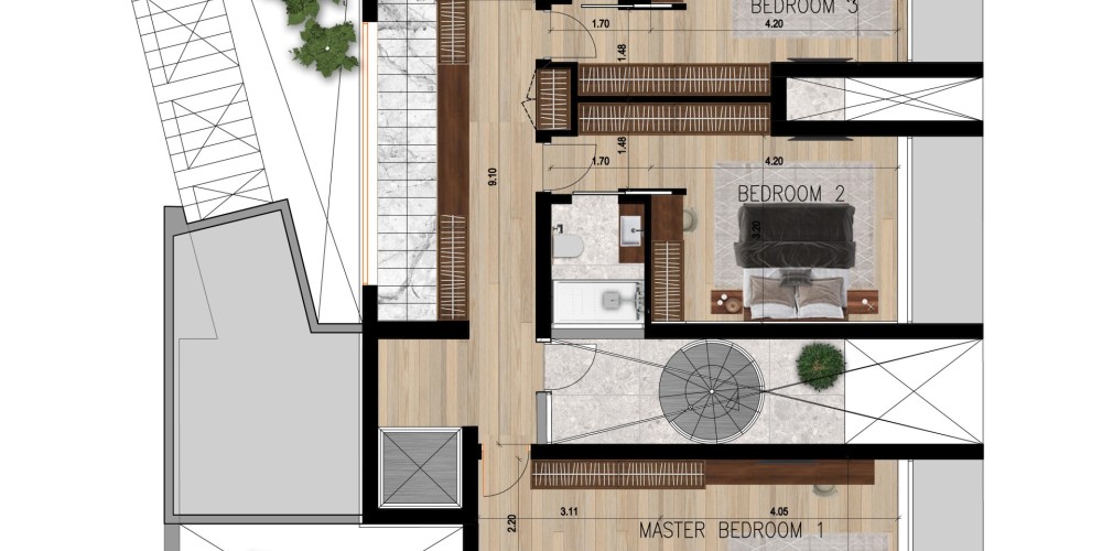 Luxury 4-bedroom villa with a pool close to the sea in Grecian Park, Protaras — floor plan 4