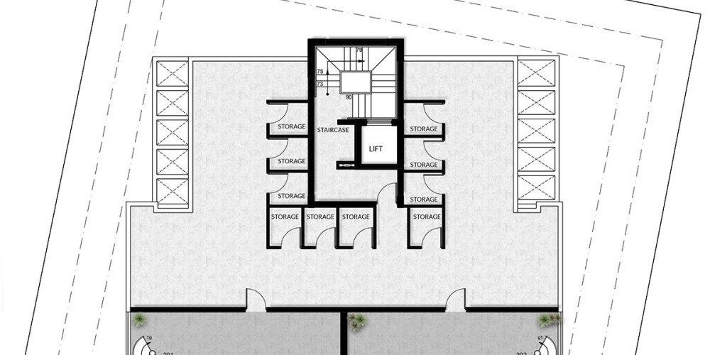 Apartments with photovoltaic panels and roof-garden penthouses in Zakaki, Limassol — floor plan 5