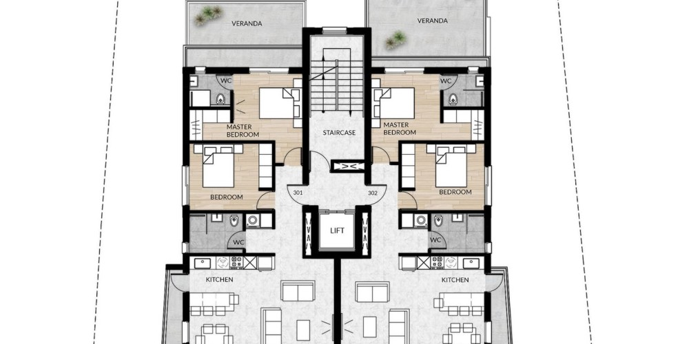 Apartments and penthouses with sea views in Panthea, Limassol — floor plan 4