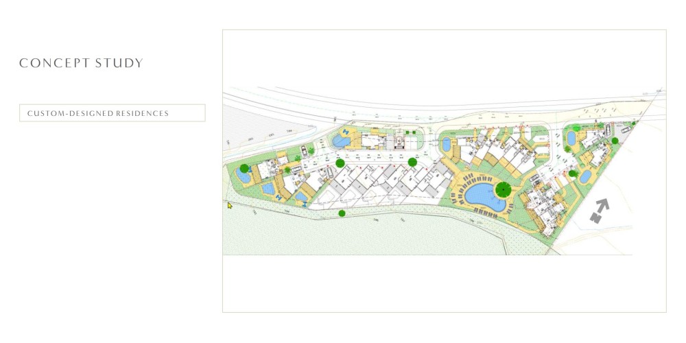 Building land with sea and mountain views in Koili, Paphos — floor plan 1