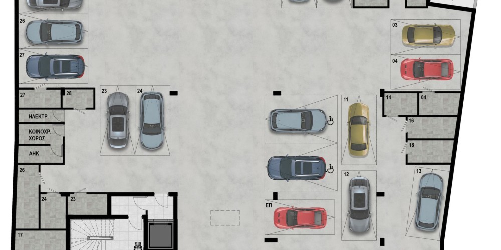 Современные квартиры в Лимассоле, район Като Полемидия — floor plan 3