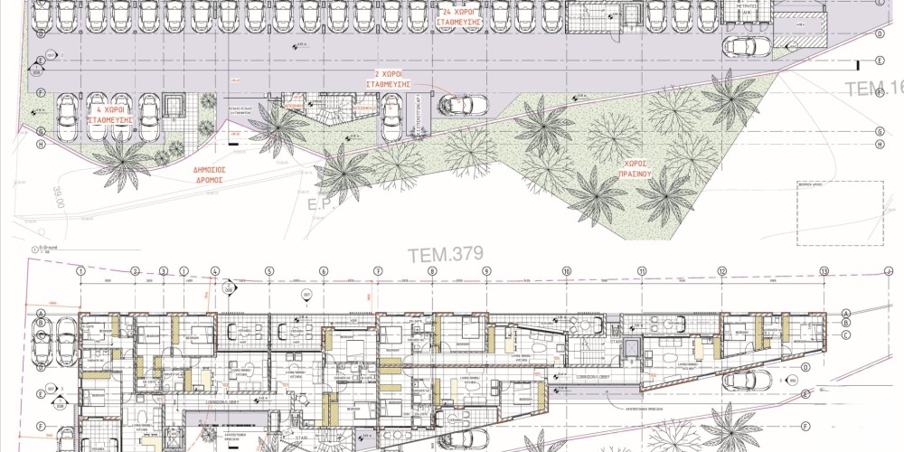 A contemporary residential development featuring spacious 2-bedroom apartments in Limassol — floor plan 2
