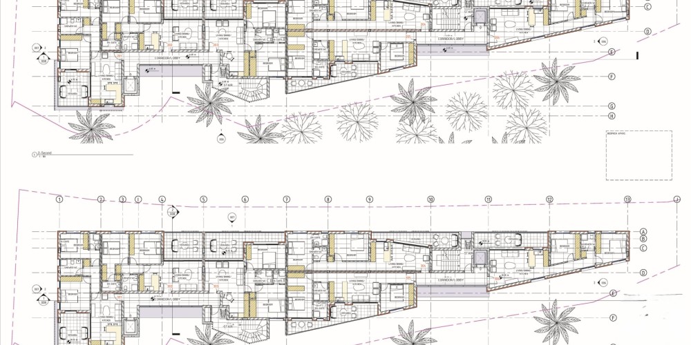 A contemporary residential development featuring spacious 2-bedroom apartments in Limassol — floor plan 3