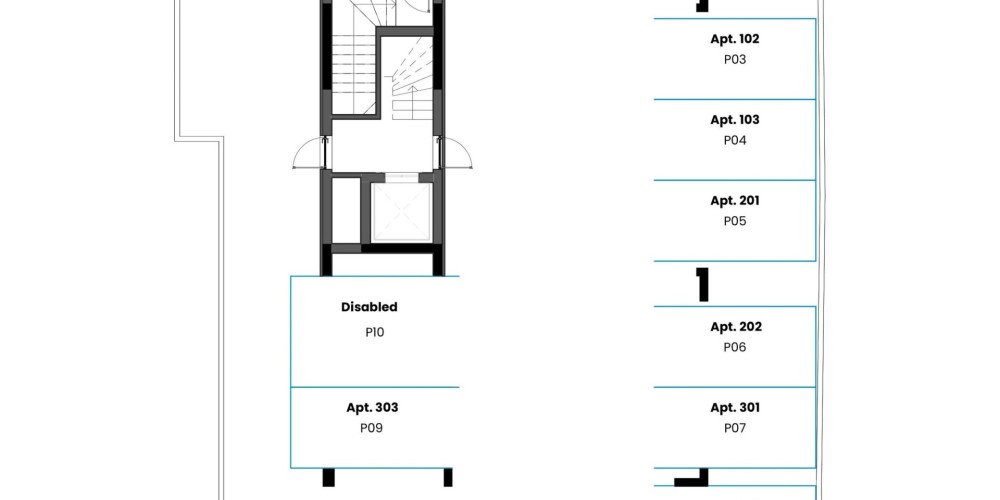 A 10-apartment residential building a short walk from the seafront and Limassol Marina — floor plan 4
