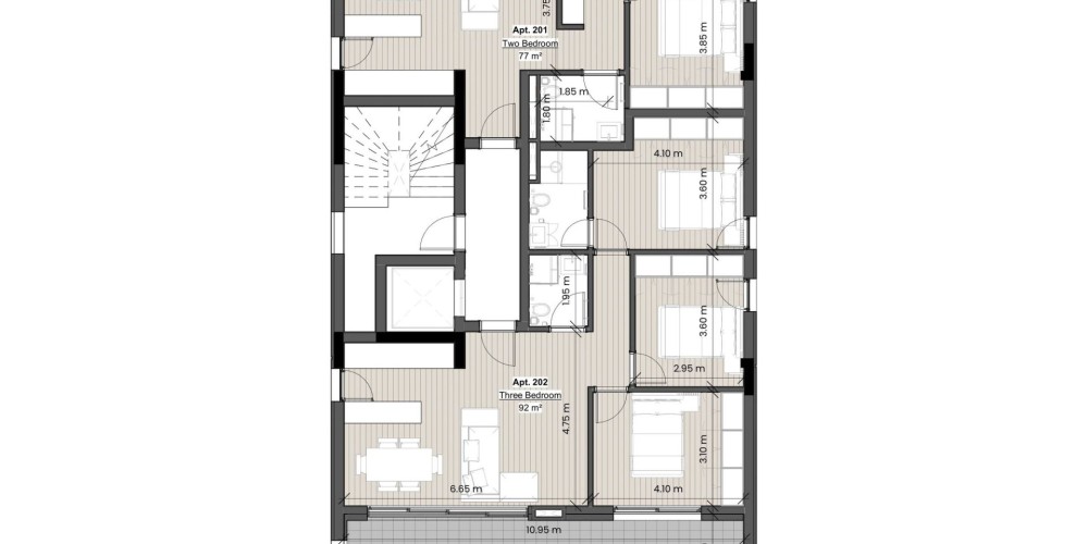 A 10-apartment residential building a short walk from the seafront and Limassol Marina — floor plan 5