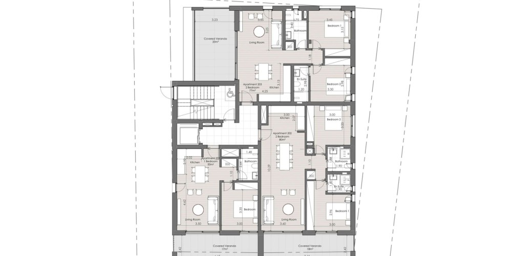 Apartments in a short walk from Limassol Marina and Marina beach — floor plan 2