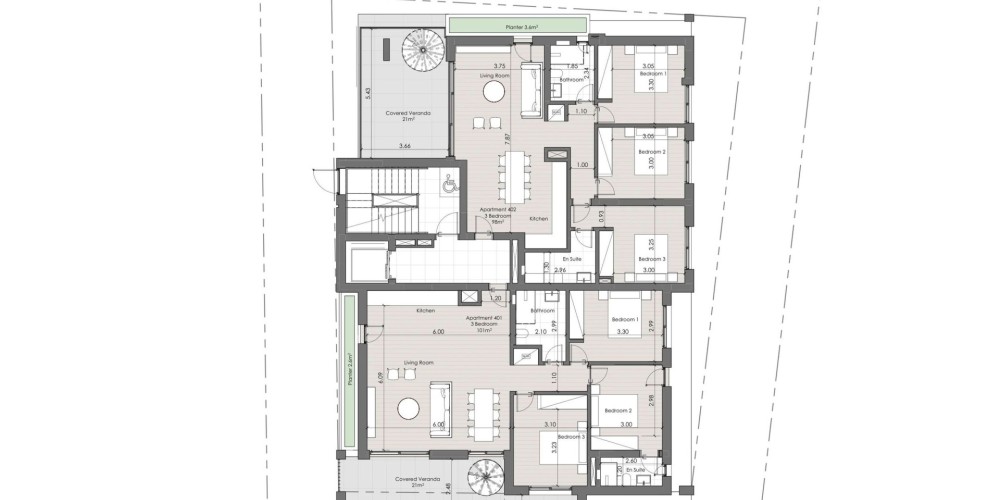 Apartments in a short walk from Limassol Marina and Marina beach — floor plan 4