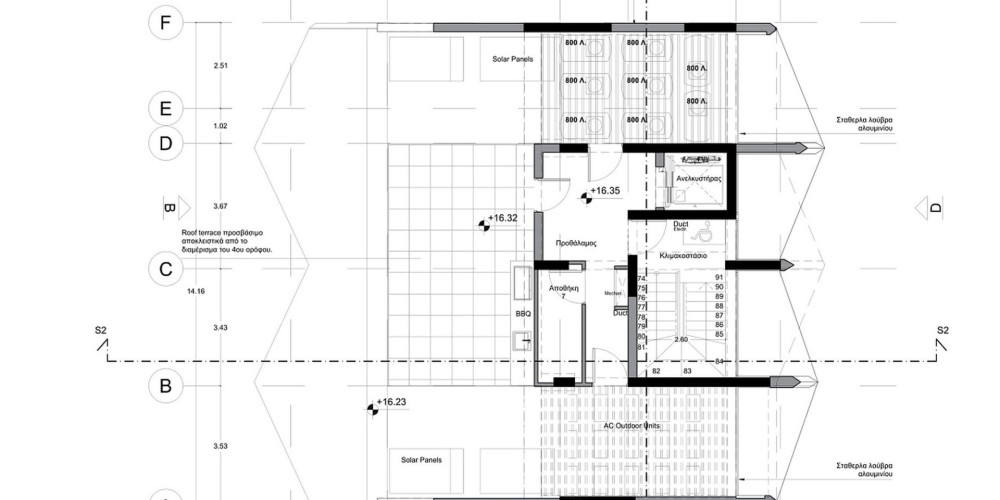 A complex with a communal outdoor swimming pool and a landscaped recreation area in Paphos (500 meters to the beach) — floor plan 7
