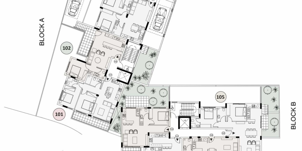 A boutique residential development in the sought-after area of Mesogi, in the heart of Paphos — floor plan 2