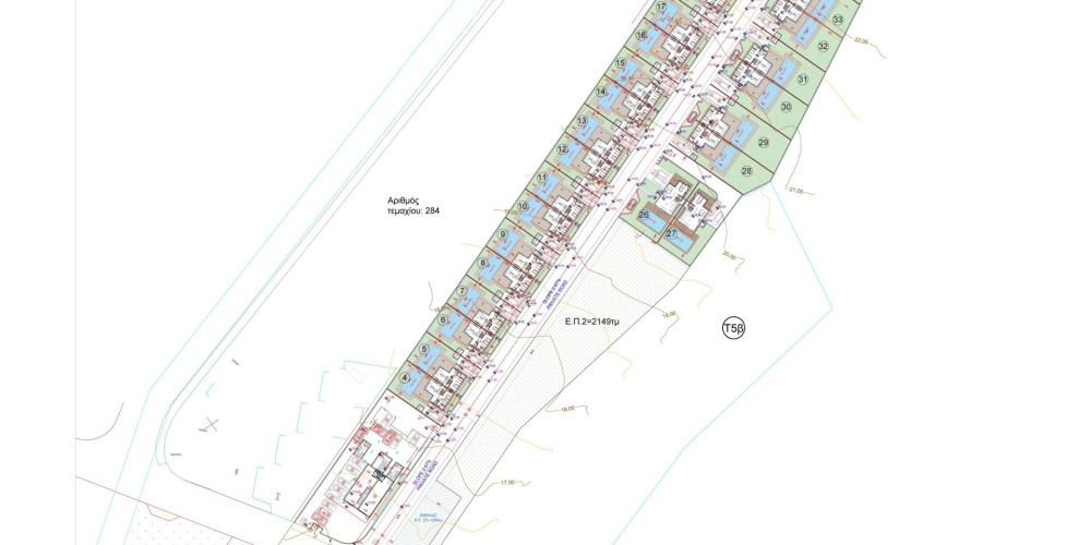 Виллы на первой линии от моря на побережье Героскипу, Пафос — floor plan 1