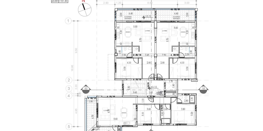 Квартиры в центре Пафоса — floor plan 1