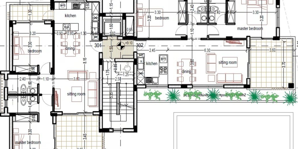 Жилое здание в популярном районе Юниверсал (Universal) в Пафосе — floor plan 3