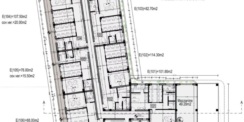 Пятиэтажный офисный комплекс в Пафосе (центральный район) — floor plan 2