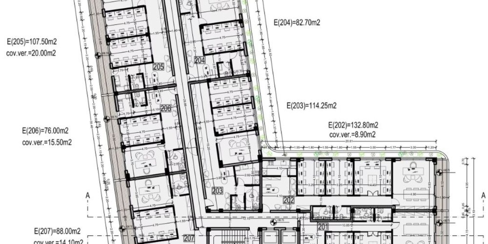 Пятиэтажный офисный комплекс в Пафосе (центральный район) — floor plan 3