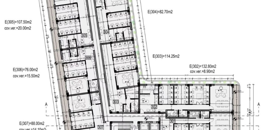 Пятиэтажный офисный комплекс в Пафосе (центральный район) — floor plan 4