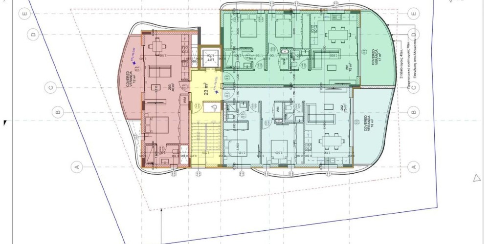 Современное жилое здание из 8 квартир в районе Агиос Афанасиос, Лимассол — floor plan 3