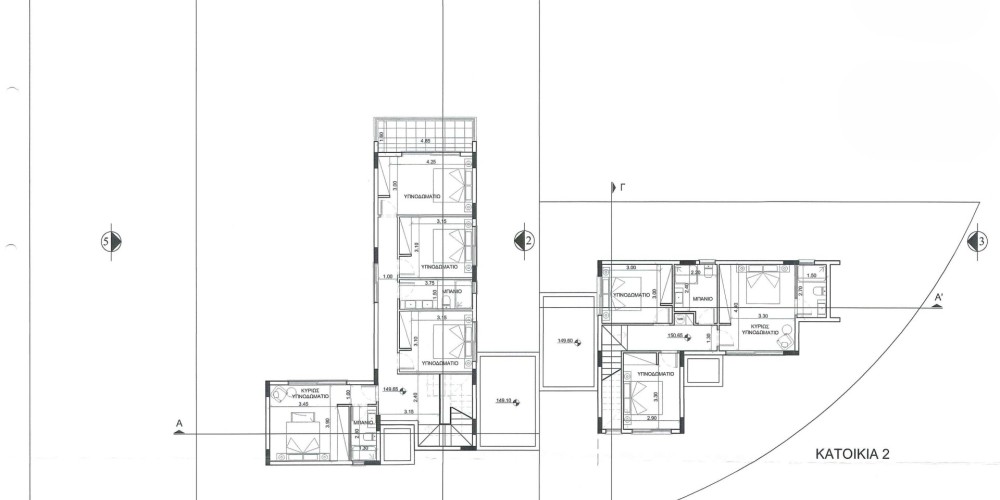 Два дома с четырьмя и тремя спальнями в Эрими, Лимассол — floor plan 2