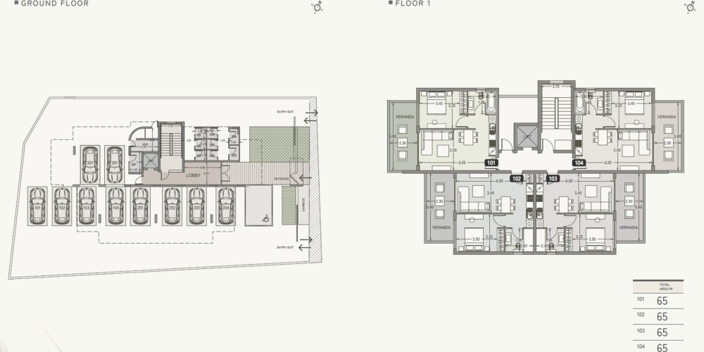 A residential development set in the prestigious hillside of Germasogeia Village (Limassol) — floor plan 1