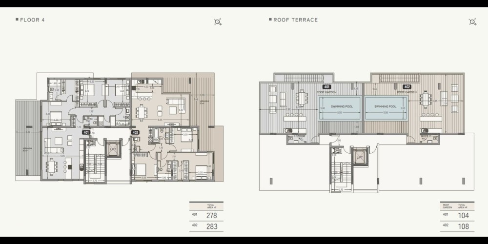Apartments with parkings and storage rooms in a popular Columbia area, Limassol — floor plan 1
