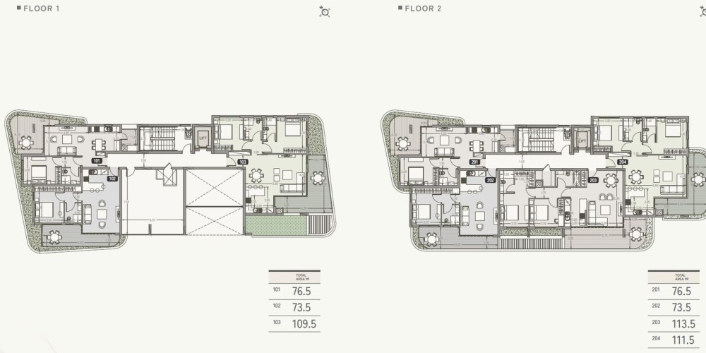 Apartments offering a seaside lifestyle in Limassol (260 meters to the beach) — floor plan 2
