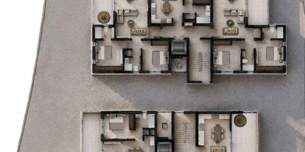 Apartments with generous spaces in Larnaca — floor plan 3