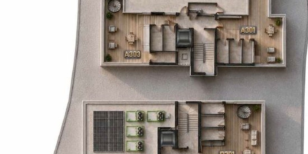 Apartments with generous spaces in Larnaca — floor plan 5