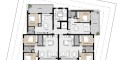 Apartments with photovoltaic panels and roof-garden penthouses in Zakaki, Limassol — plan thumbnail 2